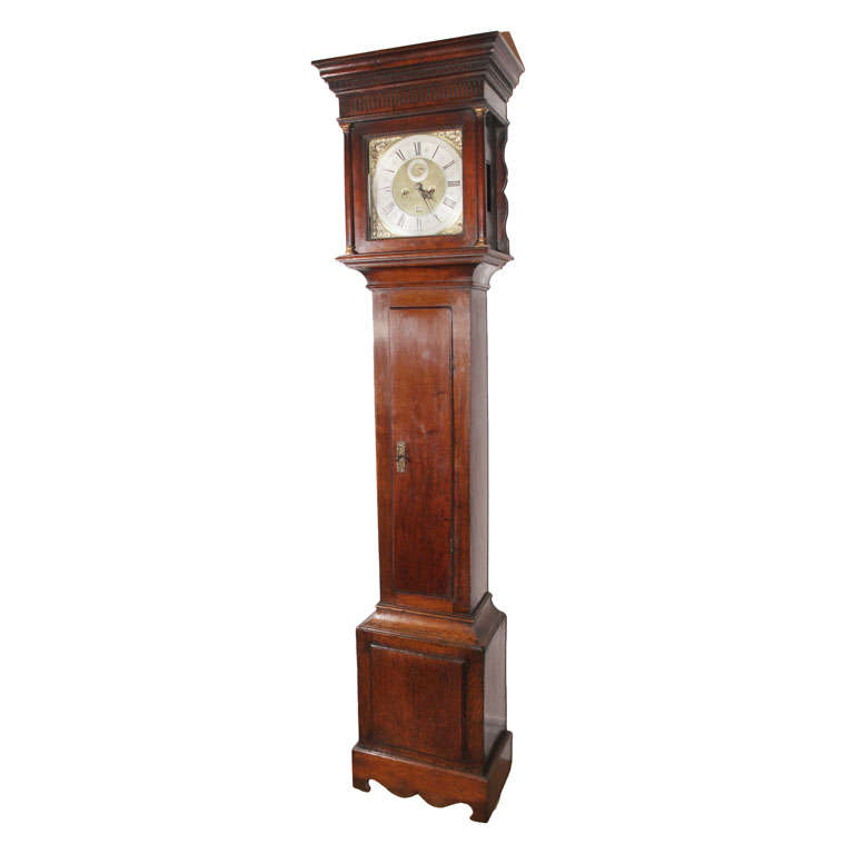 18th Century English Oak Tallcase Clock