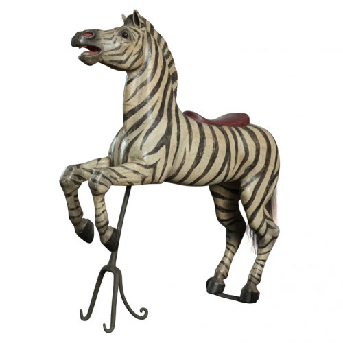 Exceptional Exotic Carousel Zebra by Karl Muller