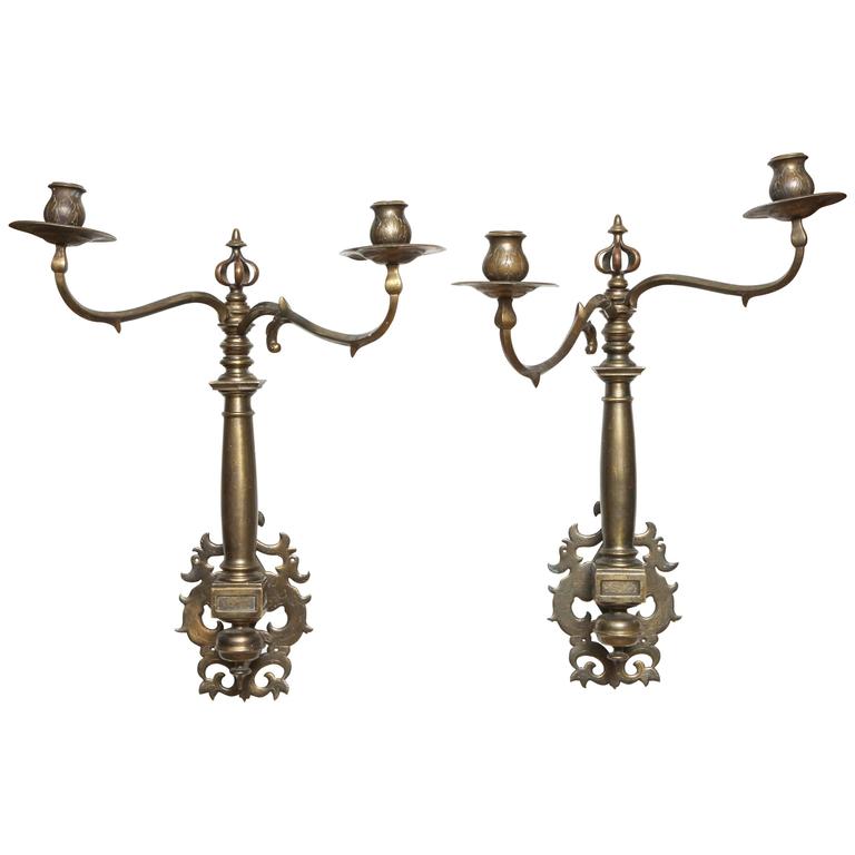 Rare Pair of Late 17th-Early 18th Century Ship Sconces