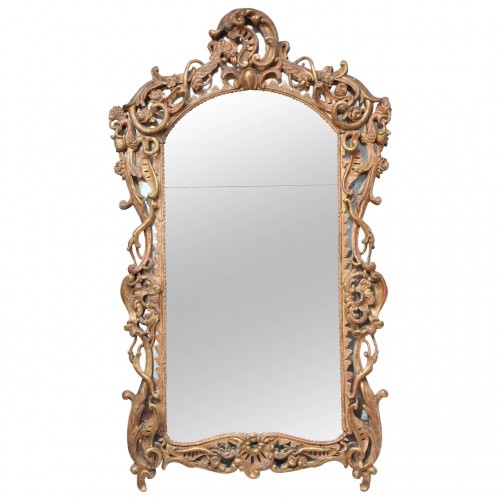 Very Fine Louis XV Period Gilt Wood Mirror