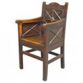 Very Unusual Archaic Georgian Wainscot Arm Chair.