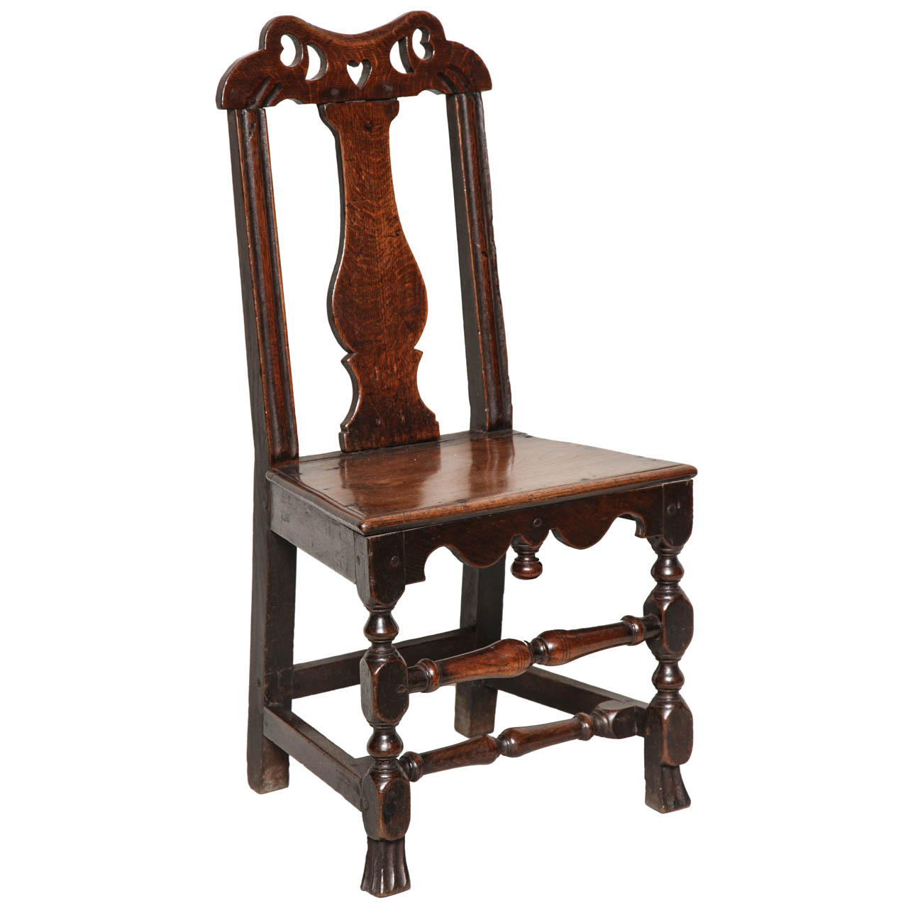 Welsh Queen Anne Folk Art Side Chair